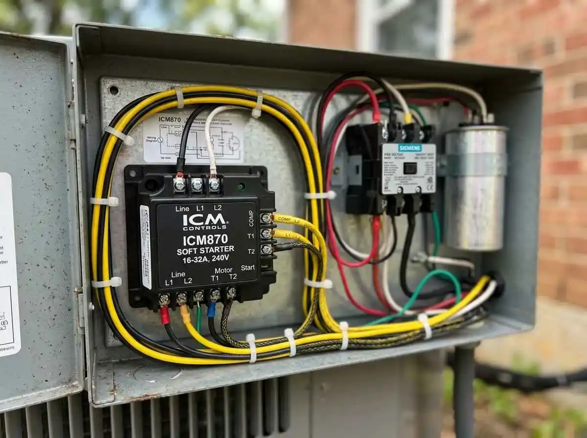soft starter for ac on battery backup